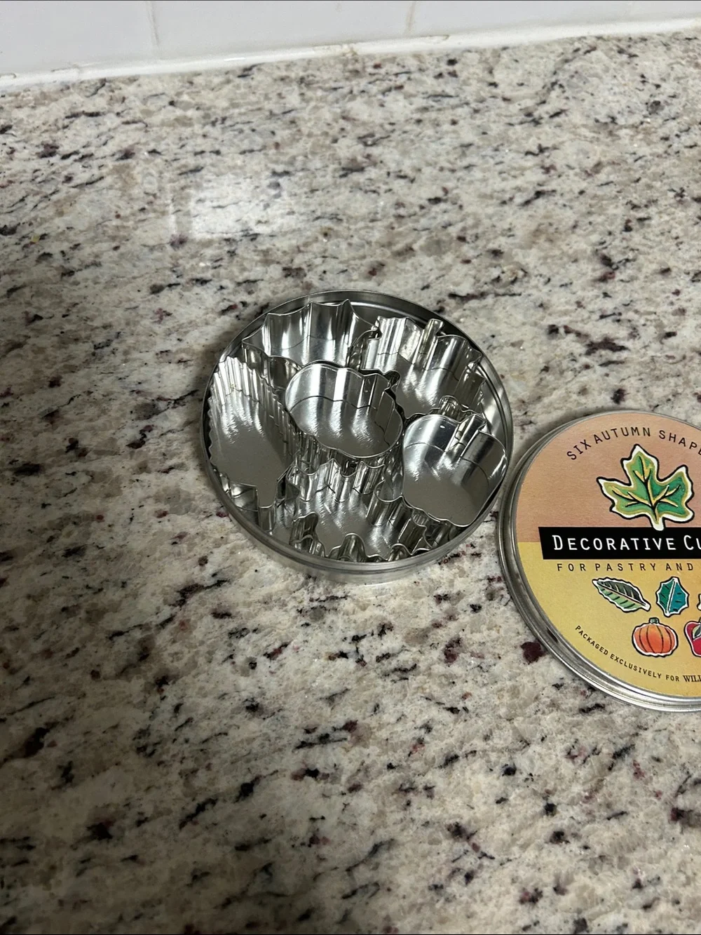 Williams Sonoma Silver Autumn Decorative Cutters Set